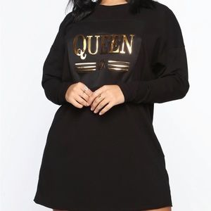 I’m the queen tee mini dress